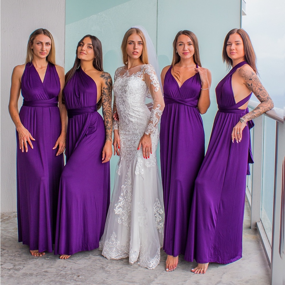 Infinity Bridesmaid Dress, Convertible Dress, Long Dress, Multi-way Dress